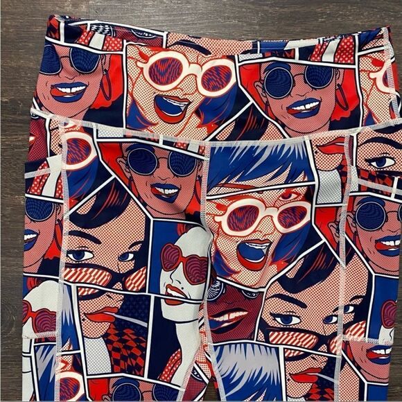 EXCELLENT CONDITION CONSTANTLY VARIED GEAR POP ART COMIC BOOK LEGGINGS SIZE XL - Picture 4 of 7